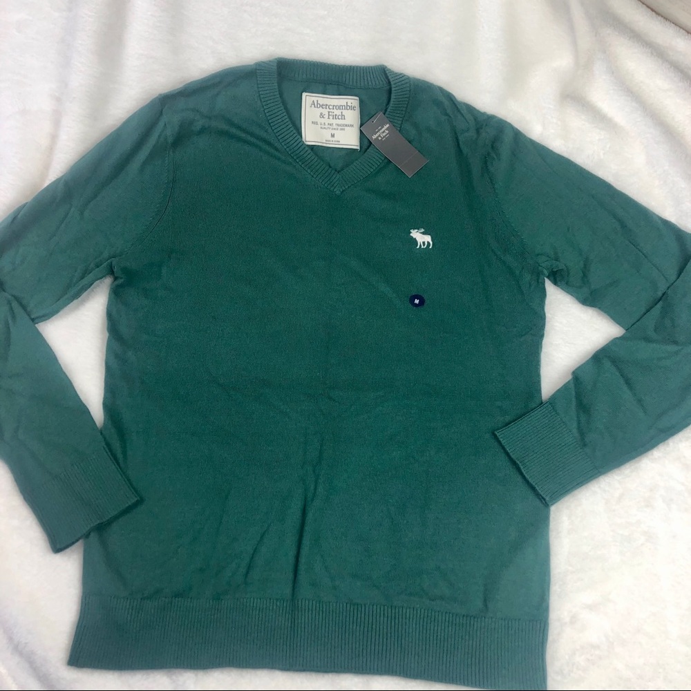 NWT Abercrombie & Fitch Mens Soft V-Neck Sweater - Picture 10 of 12